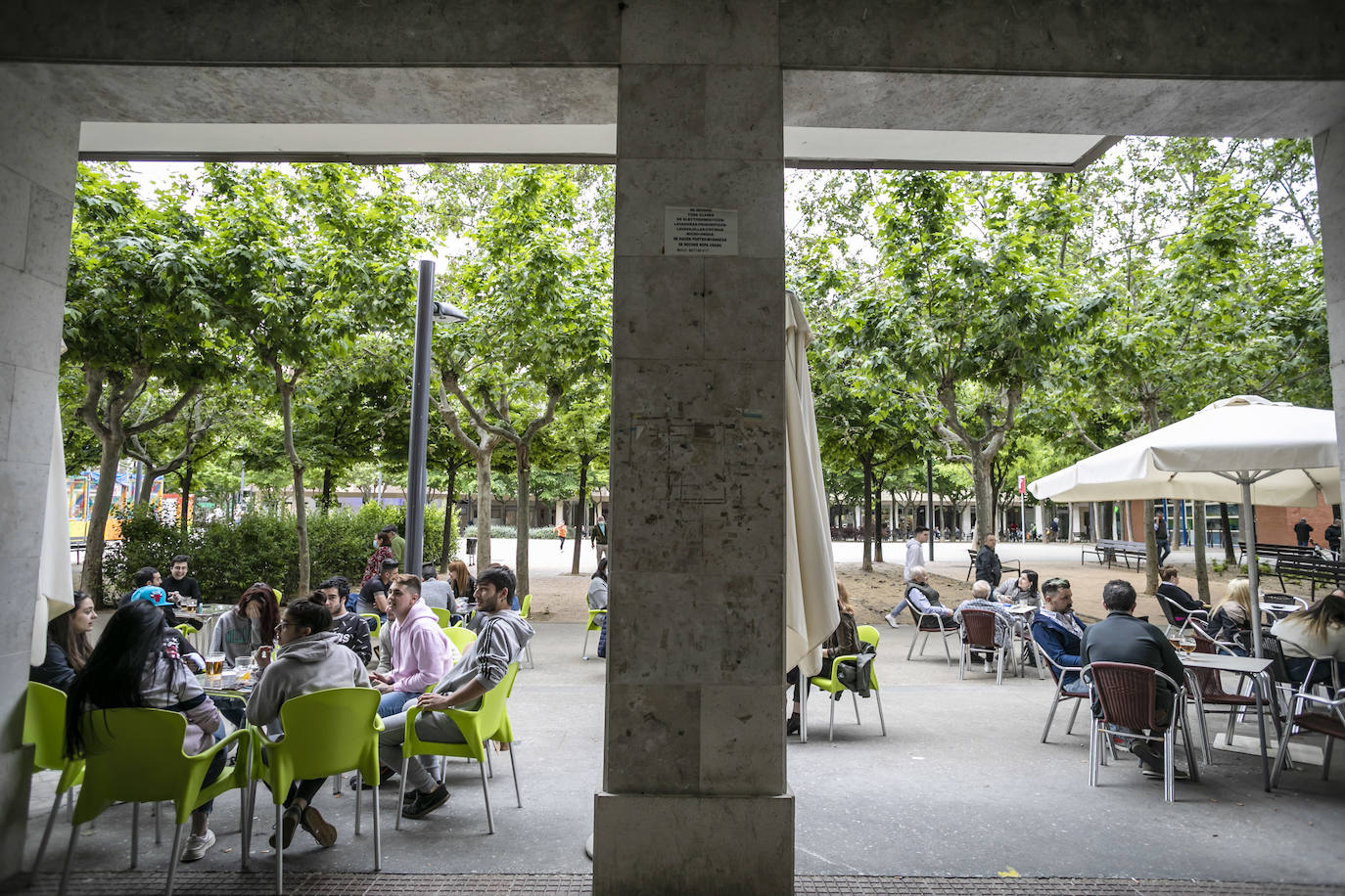 Las medidas se cumplieron de forma más adecuada este martes en estos espacios de la hostelería