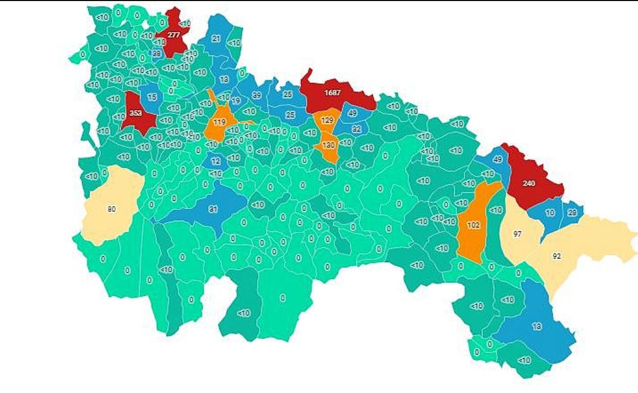 Coronavirus en La Rioja: ¿Cuántos casos de coronavirus hay en tu localidad?