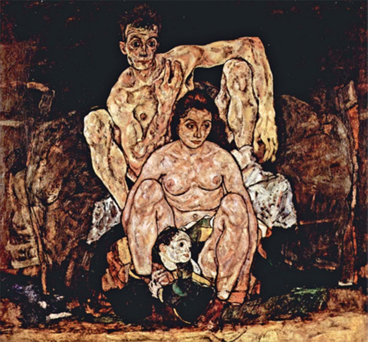 'La familia', obra de Egon Schiele (Galería Belvedere, Viena). 