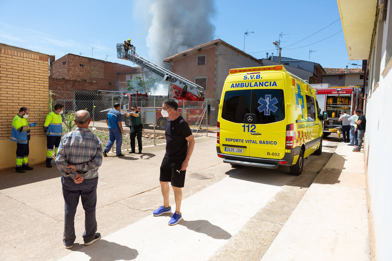 Incendio en una casa en Uruñela