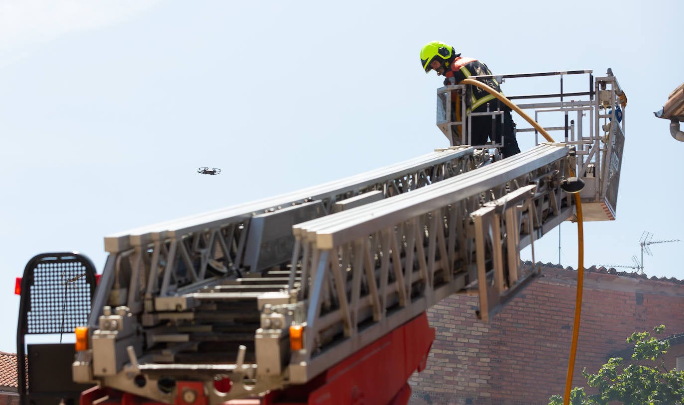 Incendio en una casa en Uruñela