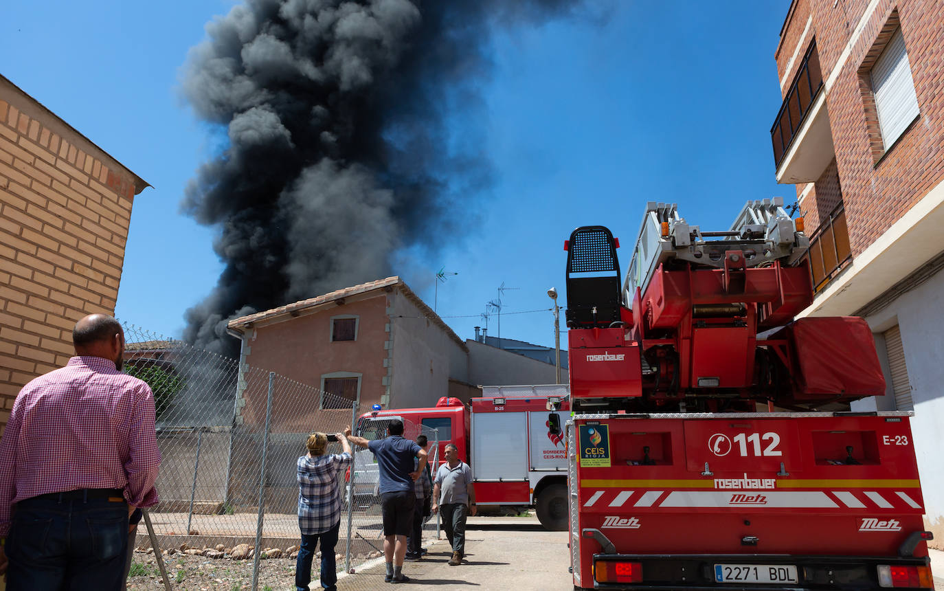 Incendio en una casa en Uruñela