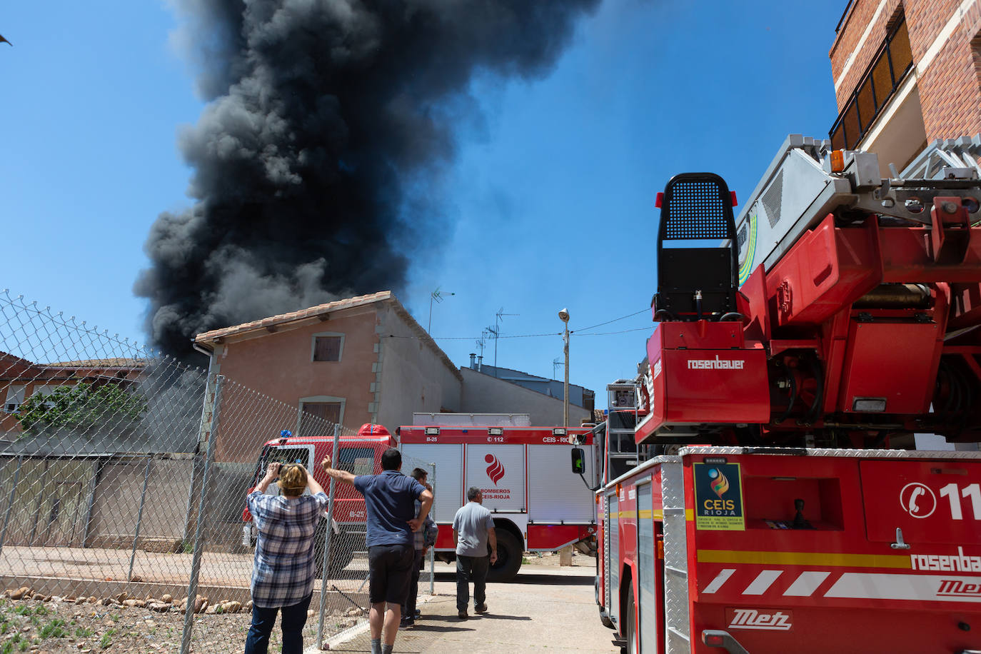 Incendio en una casa en Uruñela