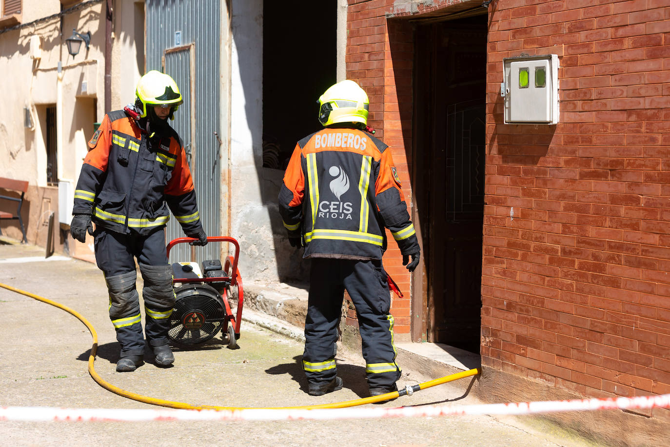 Incendio en una casa en Uruñela