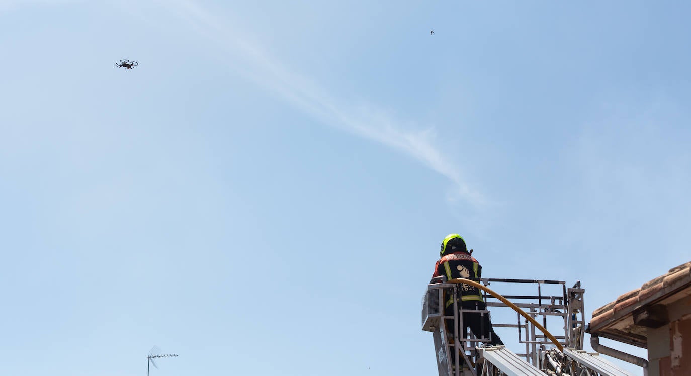 Incendio en una casa en Uruñela