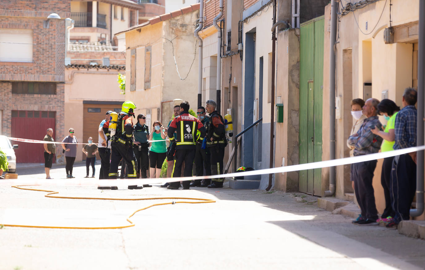 Incendio en una casa en Uruñela