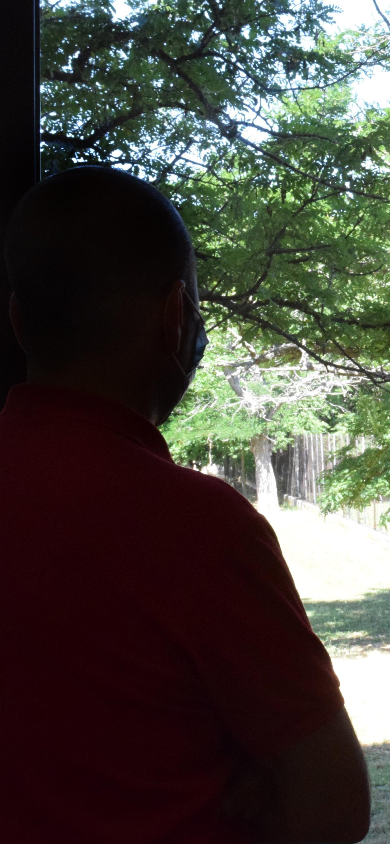 Roberto, ayer, en las Oficinas Diocesanas. 