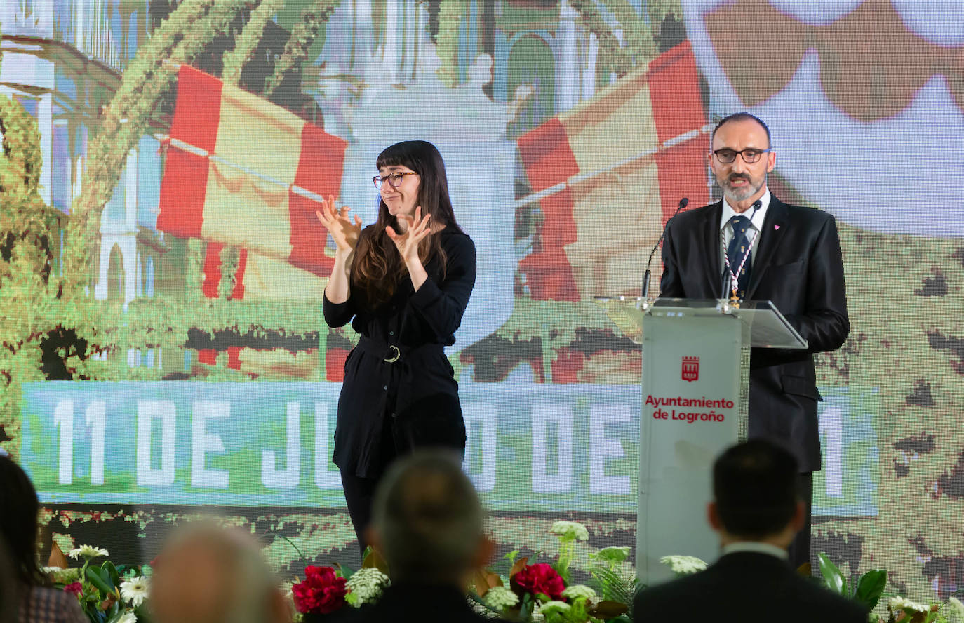El alcalde de Logroño ha trasladado el agradecimiento del Consistorio a todos los ciudadanos