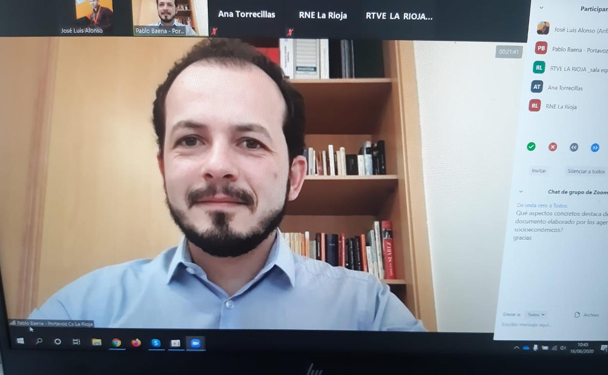 Coronavirus en La Rioja: Baena pide al Gobierno riojano más diálogo para lograr «una política útil»