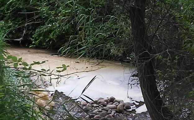 Vertido sobre el Iregua. 