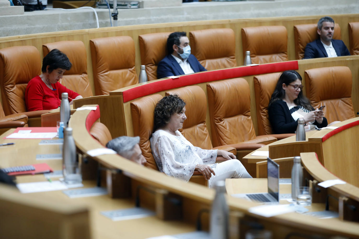 Concha Andreu, presidenta del Gobierno de La Rioja, ha protagonizado una larga intervención de 45 folios