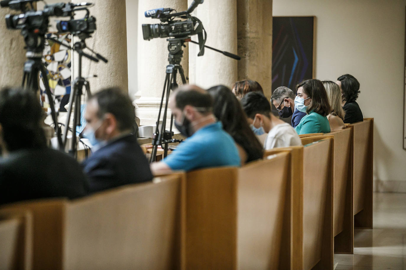 Concha Andreu, presidenta del Gobierno de La Rioja, ha protagonizado una larga intervención de 45 folios