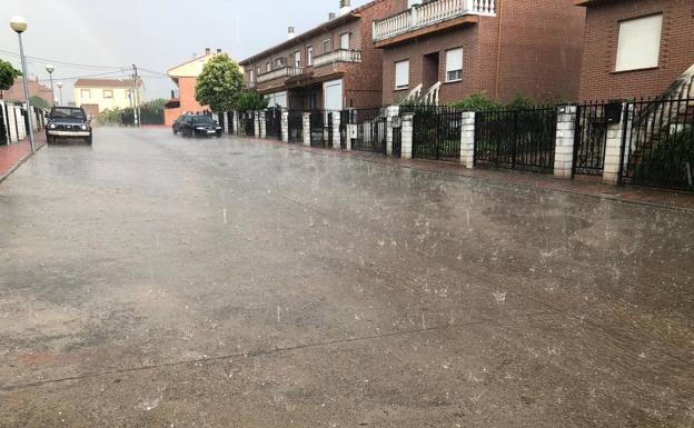 Tormenta de granizo en Uruñela. 