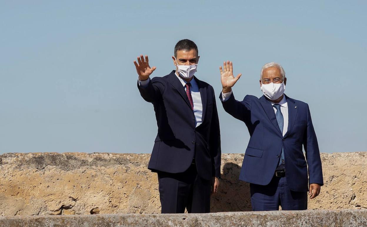 Pedro Sánchez y António Costa, esta semana en la reapertura de fronteras entre los dos países 