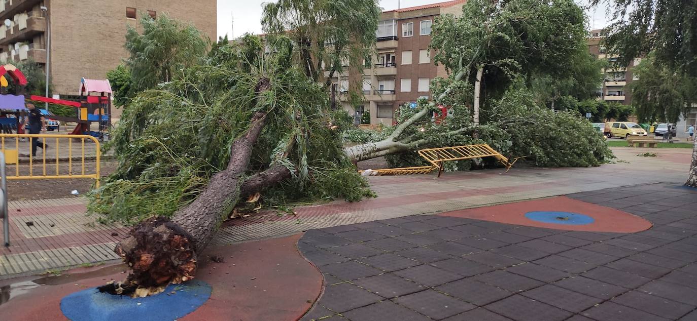 Los efectos de la tormenta se dejan ver en las calles de la ciudad