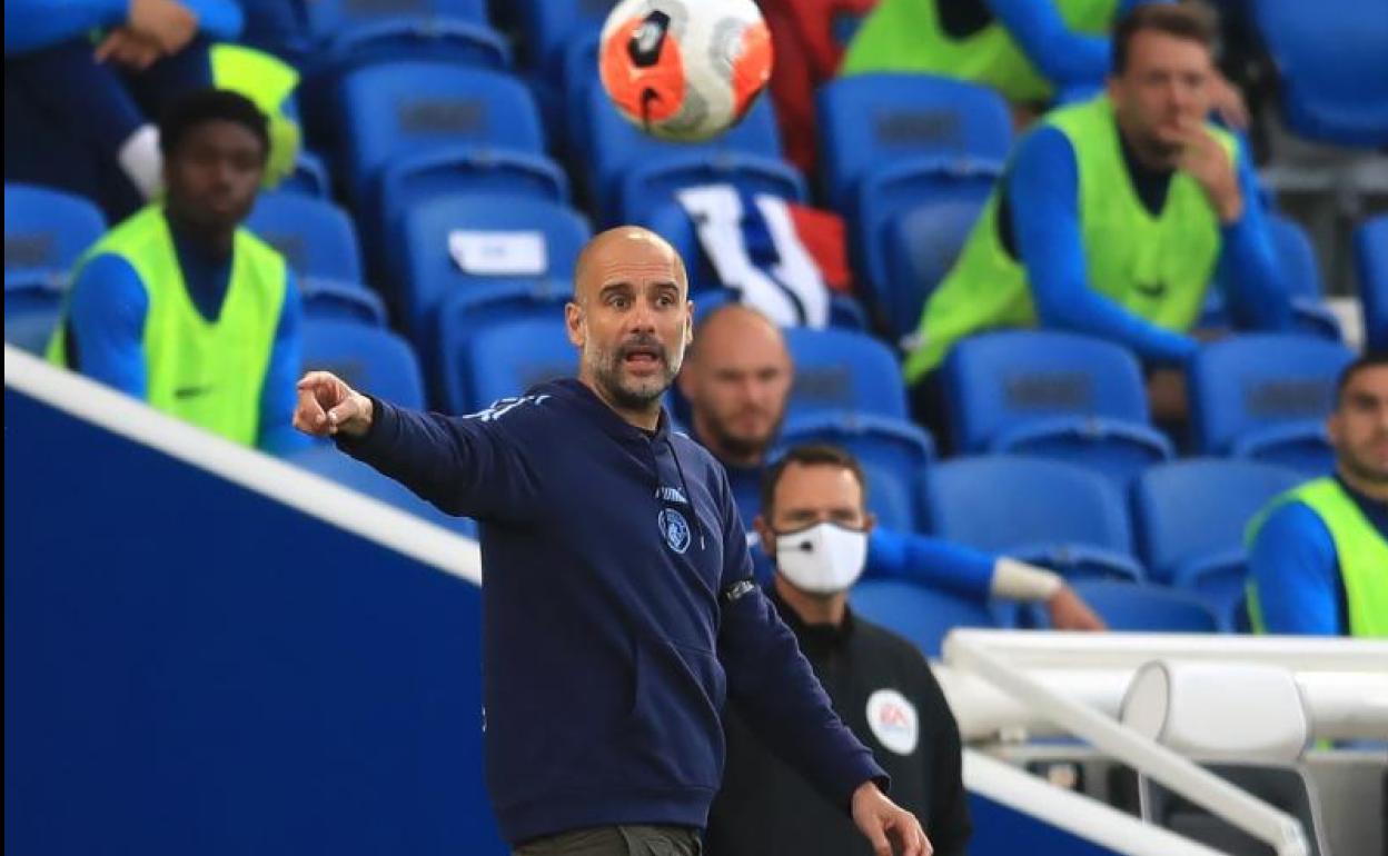 Pep Guardiola, entrenador del Manchester City. 