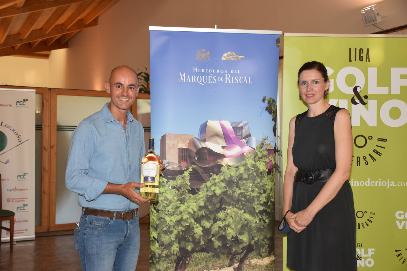 La Liga de Golf y Vino se retomó este sábado en El Campo de Logroño.