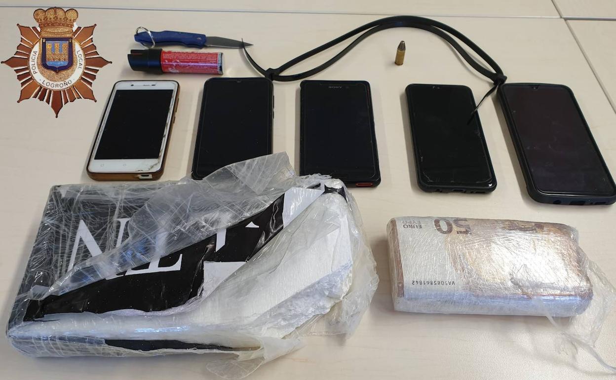 Tres detenidos en Logroño con más de un kilo de cocaína de gran pureza