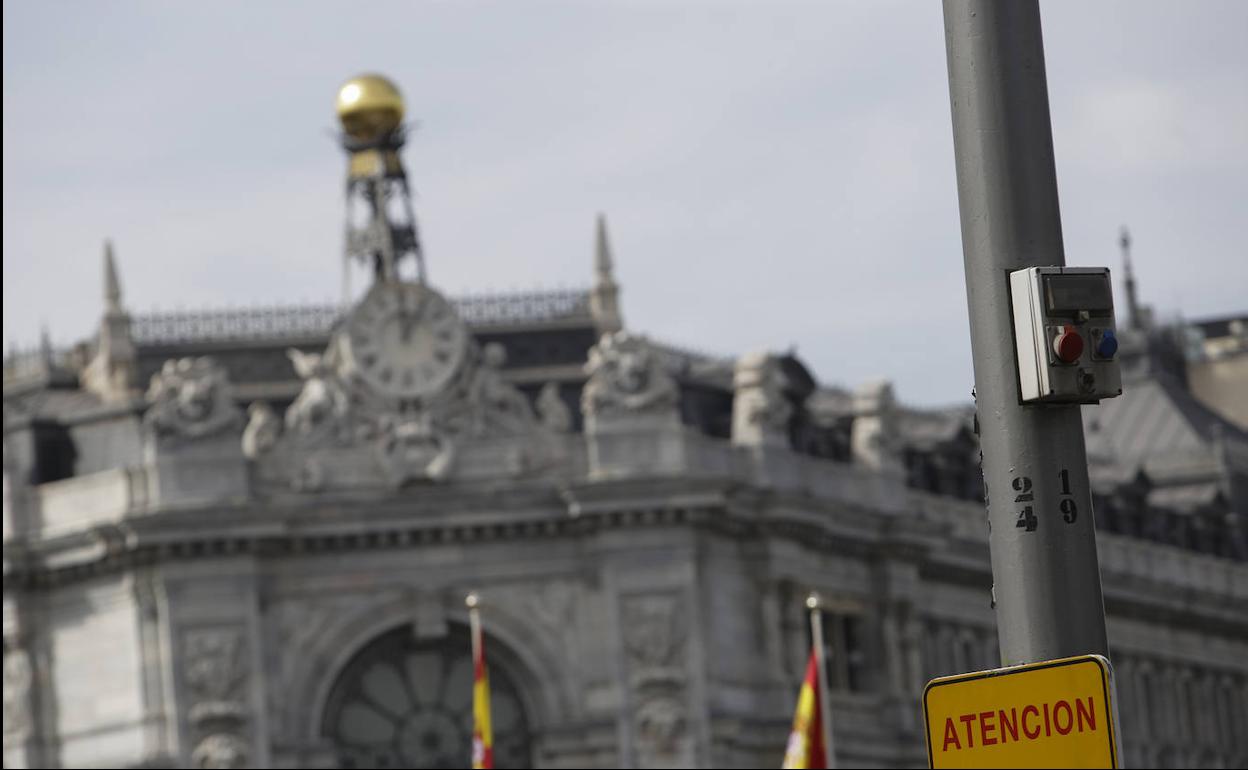 Fachada del Banco de España en Madrid.