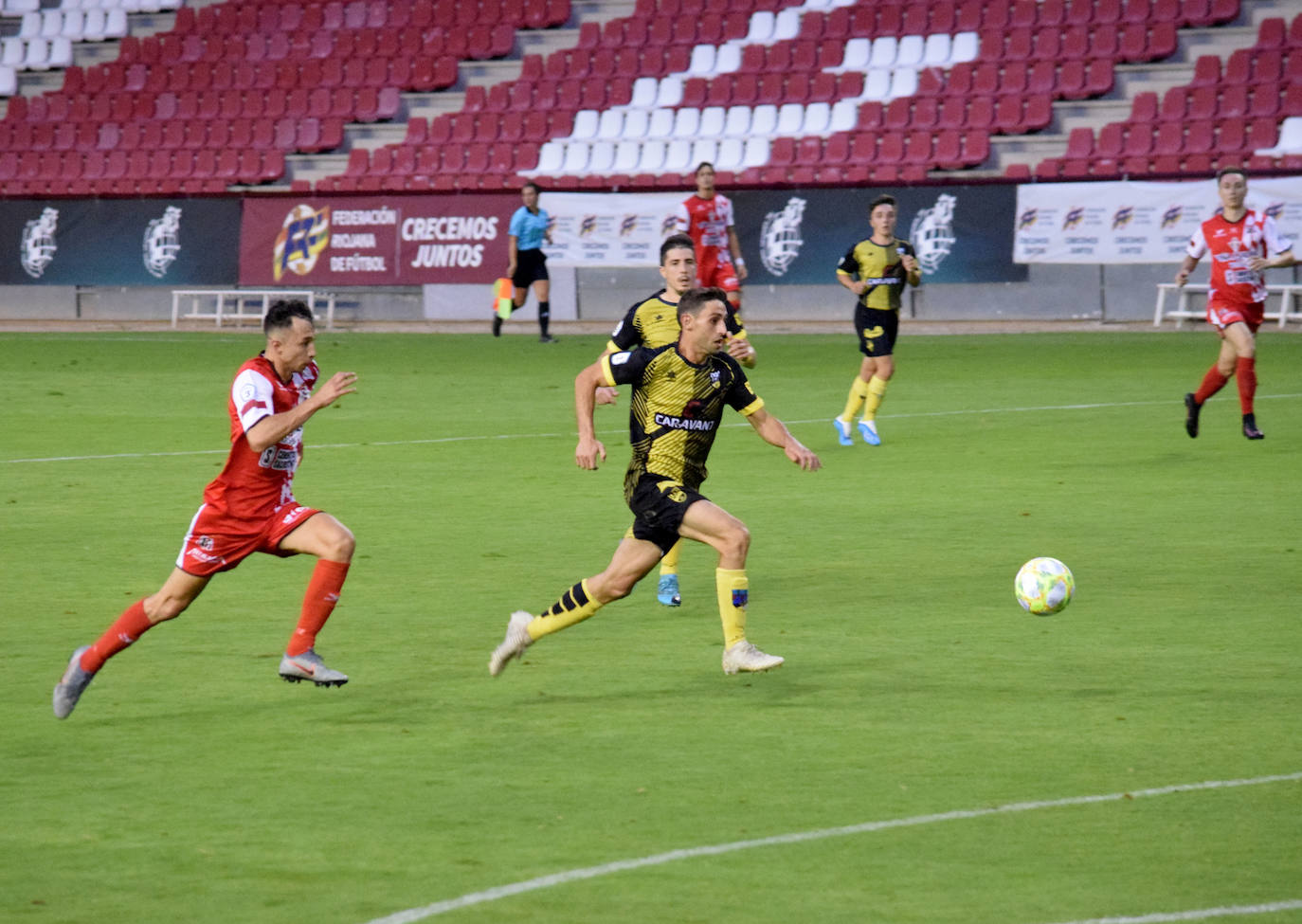 Los arlequinados han vencido al Casalarreina en la segunda semifinal del 'play off' de ascenso