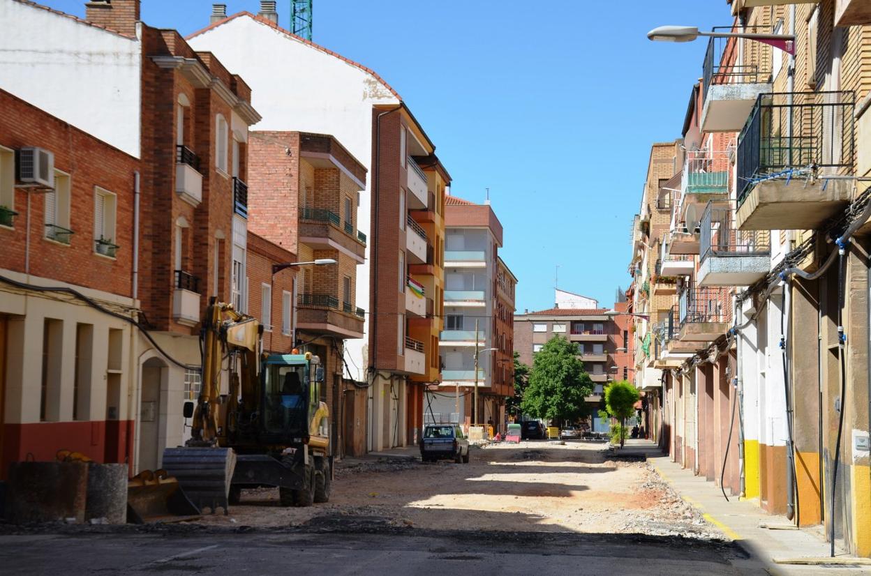 Estado de los trabajos en el tramo hasta Ruiz y Menta. 