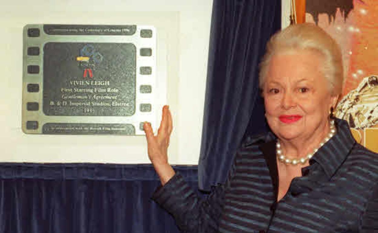 La actriz Olivia de Havilland 