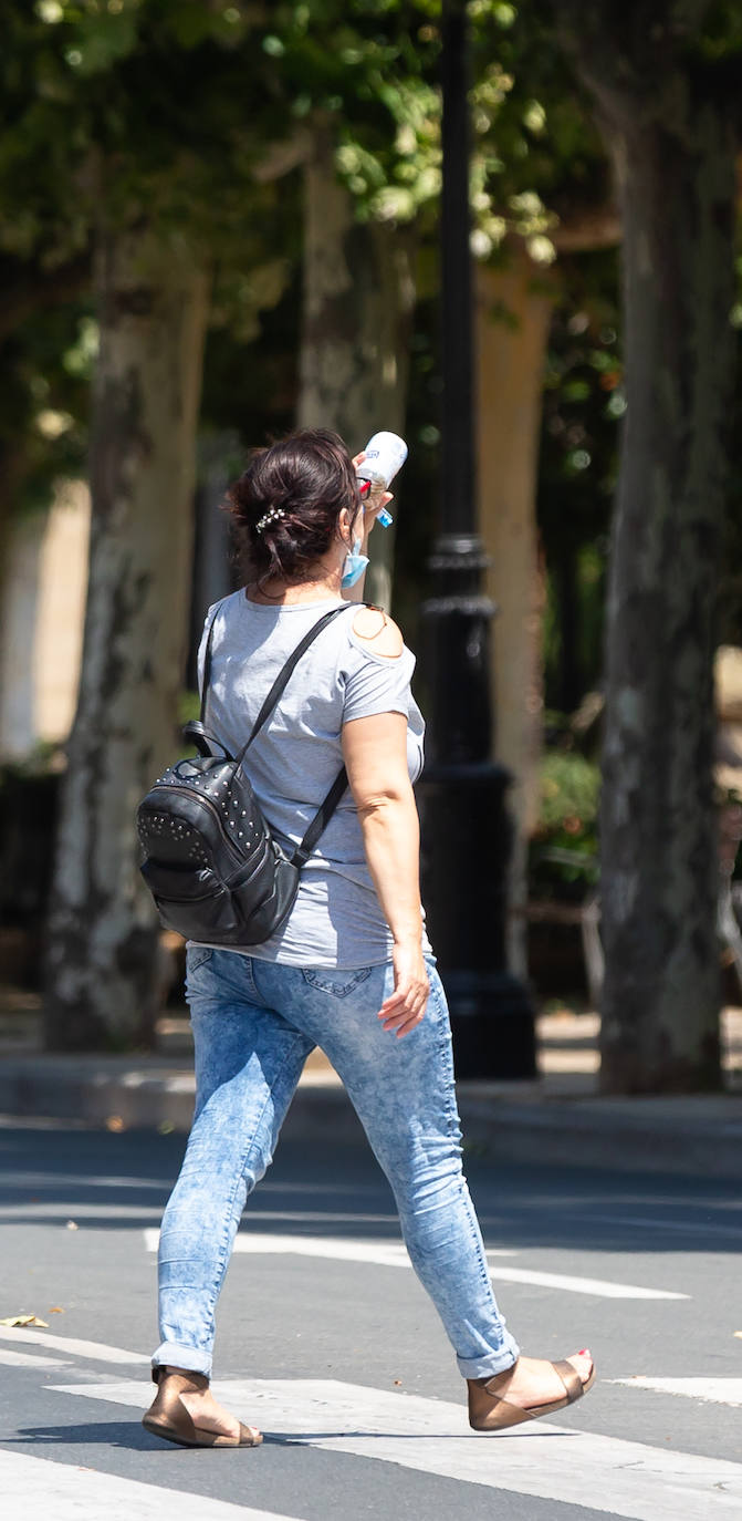 Los logroñeses se enfrentan al aviso naranja por altas temperaturas