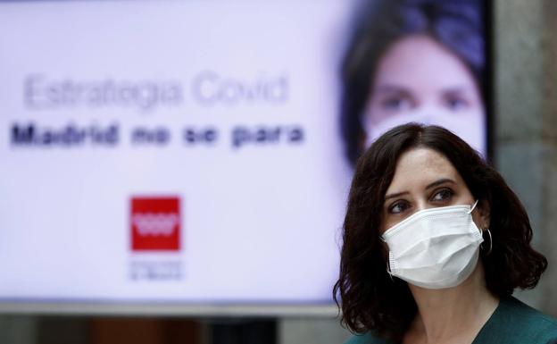 La presidente de la Comunidad de Madrid Isabel Díaz Ayuso. 