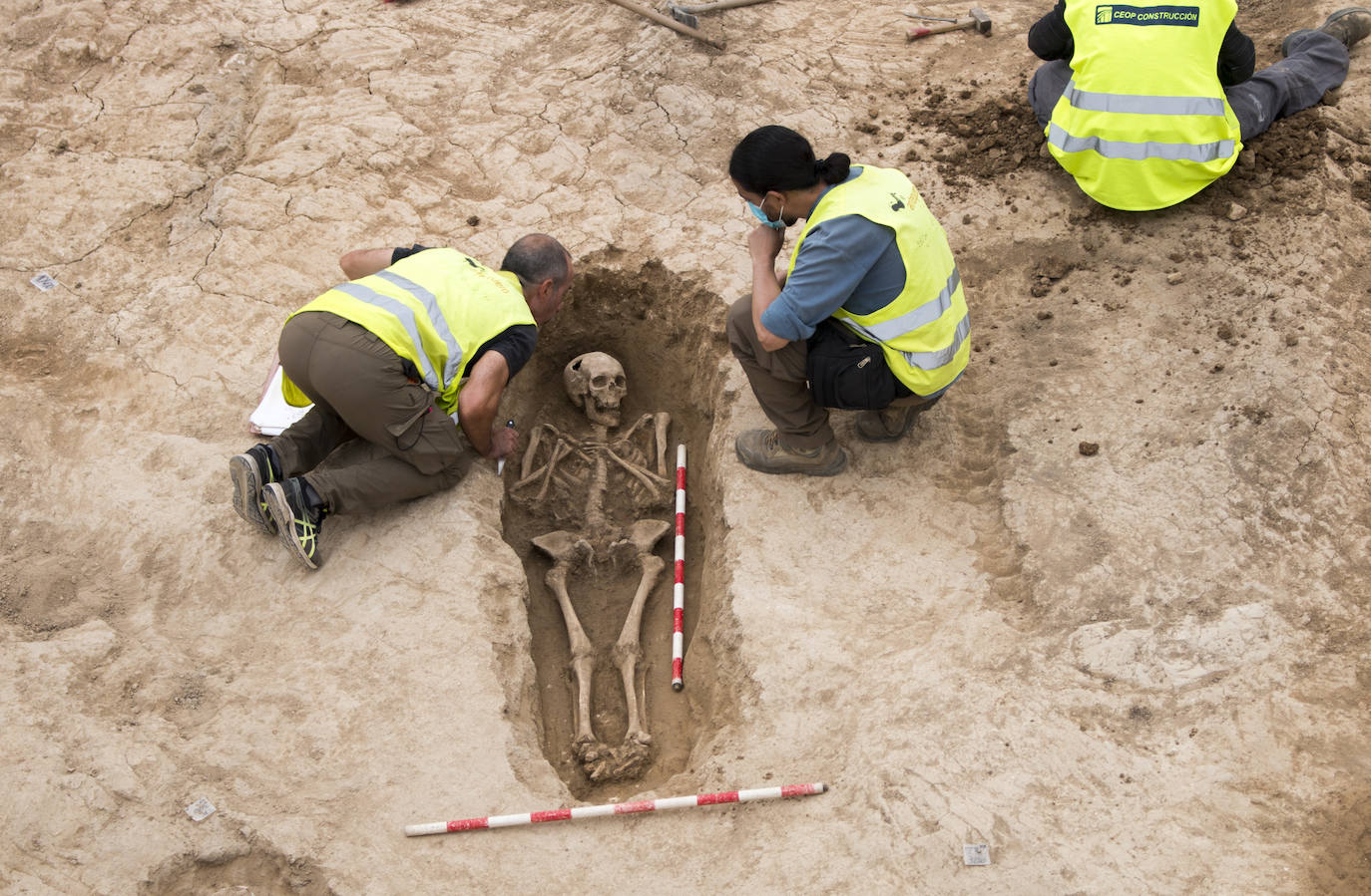 El origen de este hallazgo son los trabajos arqueológicos previos al desdoblamiento de la carretera N-120