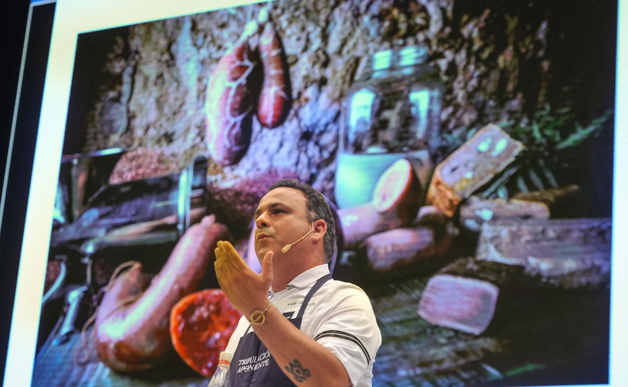 El chef Ángel León en una edición de San Sebastián Gastronomika 