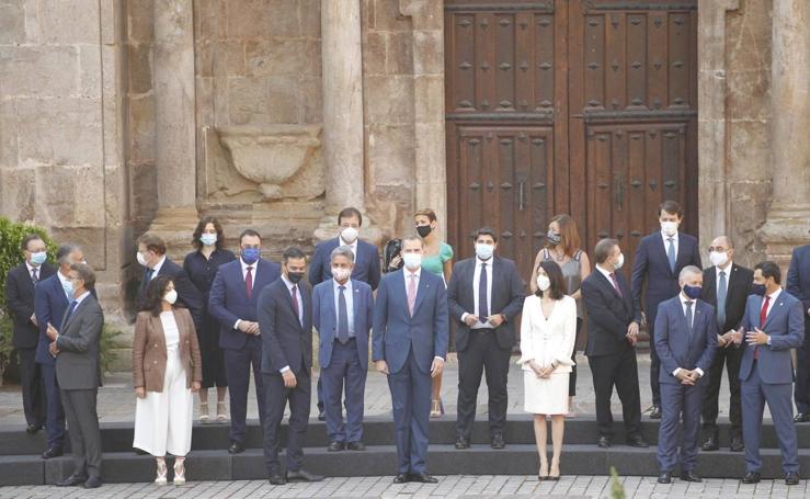 Llegada de los presidentes autonómicos a San Millán