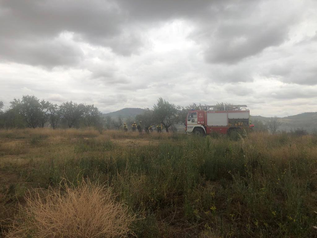Este domingo se ha producido un incendio agrario que ha sido controlado a alrededor de las cuatro de la tarde