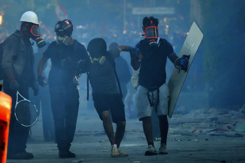 Fotos: Jornada de protestas contra el Gobierno en Beirut