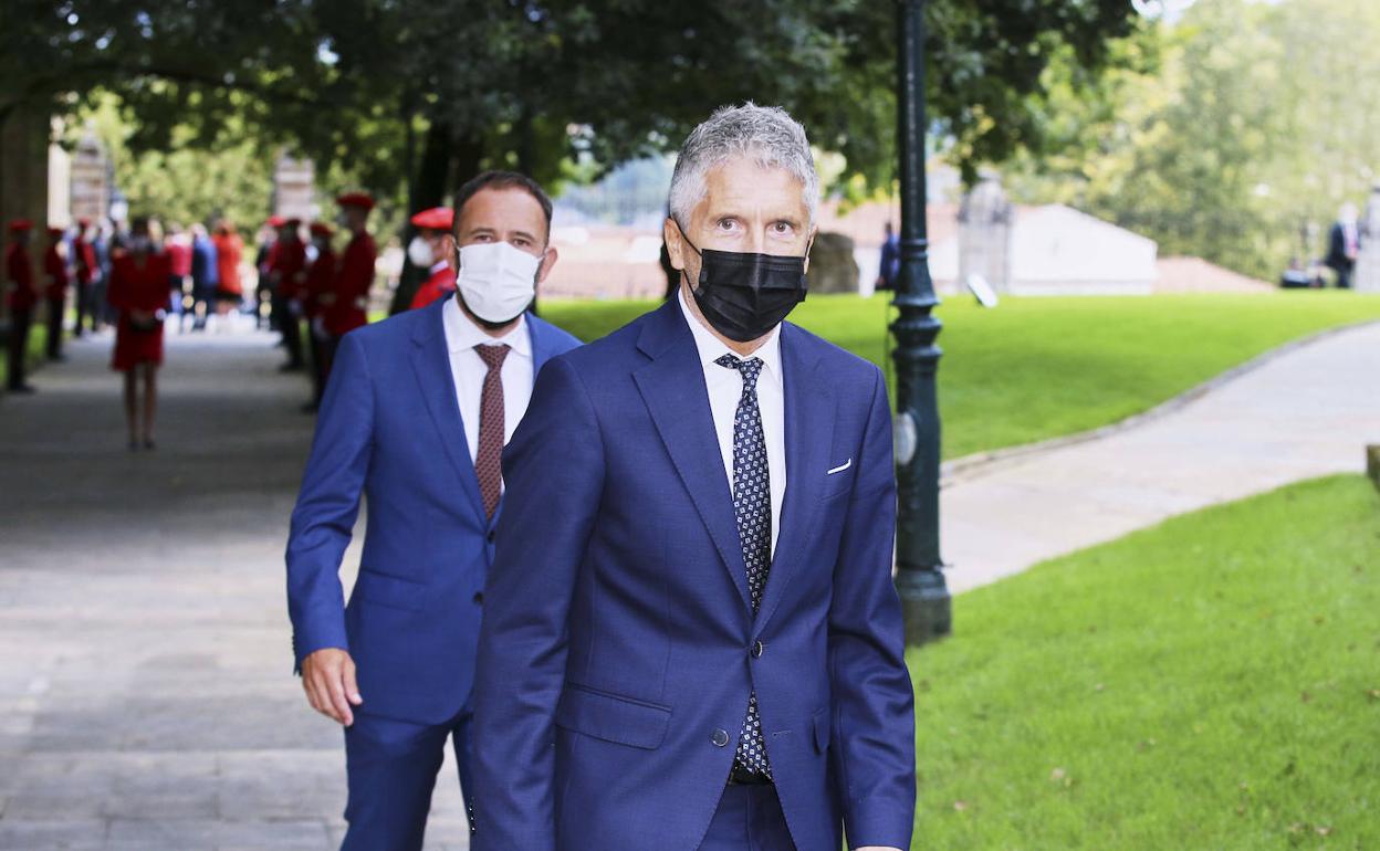 Fernando Grande-Marlaska, en la toma de posesión de Iñigo Urkullu como Lehendakari