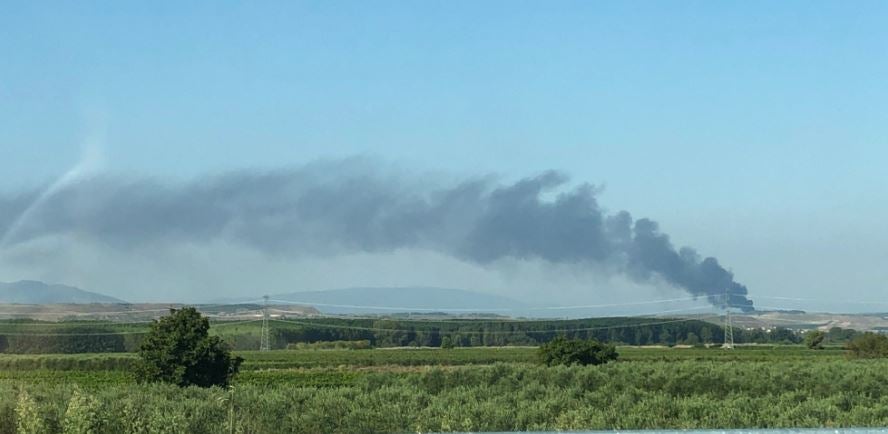 Fotos: Incendio en el Ecoparque de Logroño