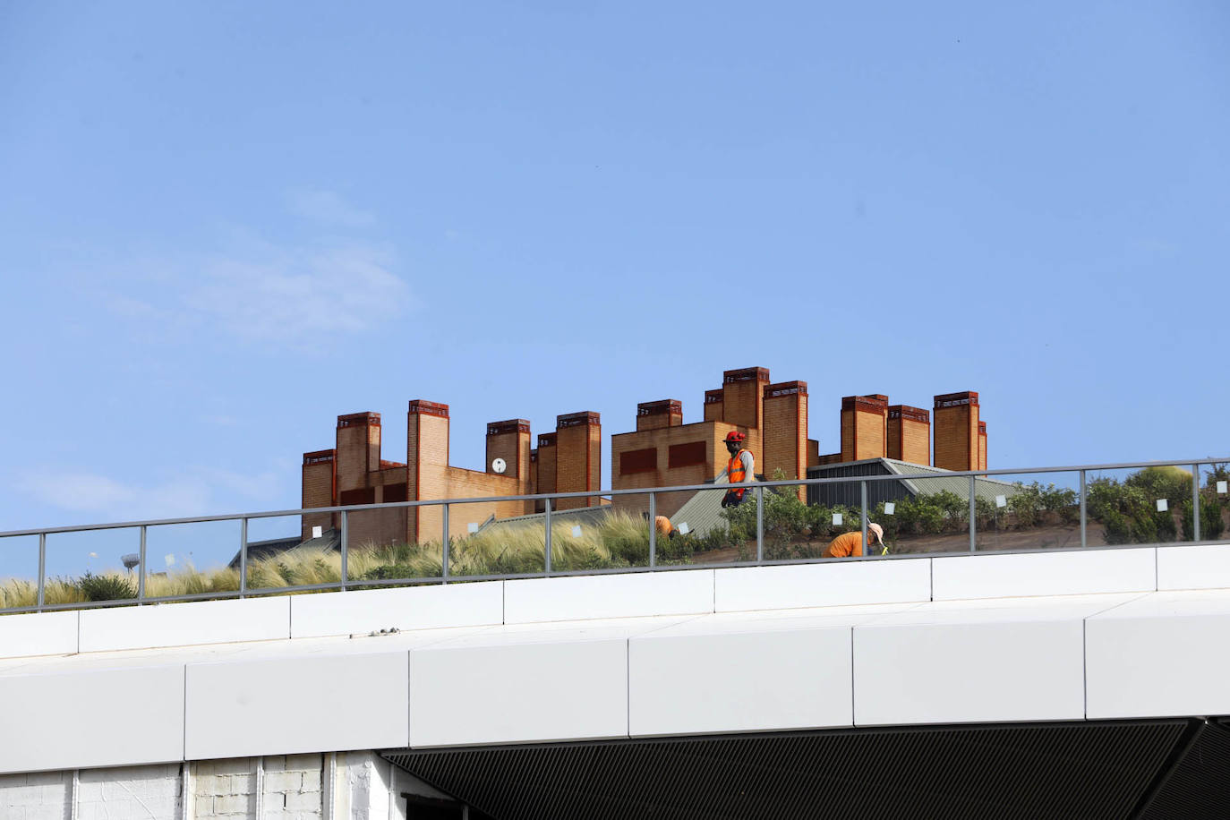 Así se encuentra la obra, un puente de 60 metros, en estos momentos