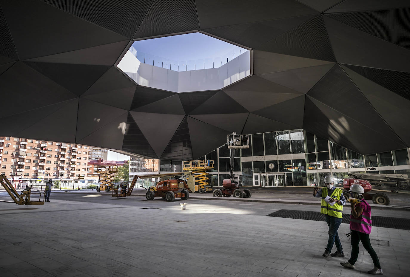 Así se encuentra la obra, un puente de 60 metros, en estos momentos