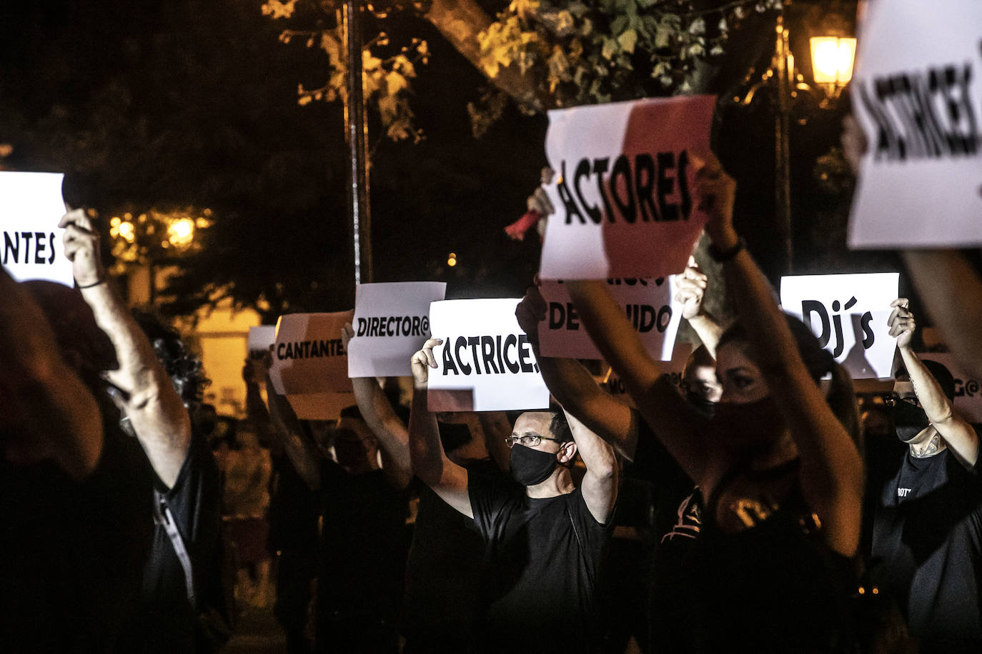 Ha sido una concentración silenciosa y sin precedentes