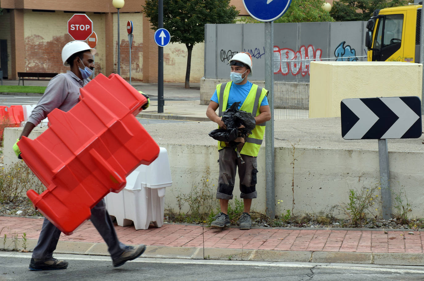 Fotos: Abierto el paso bajo la cúpula de la estación de Logroño