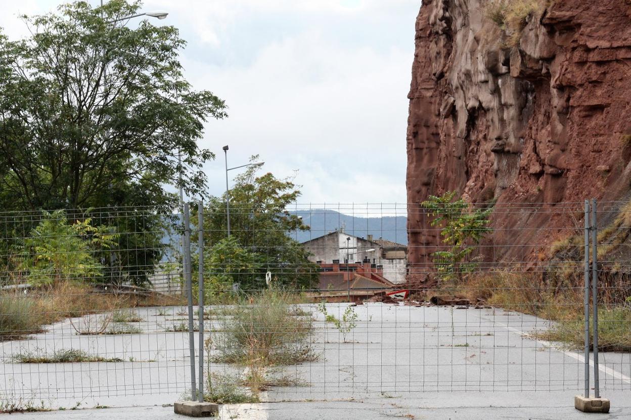 Estado actual del acceso a Nájera por Peñaescalera. 