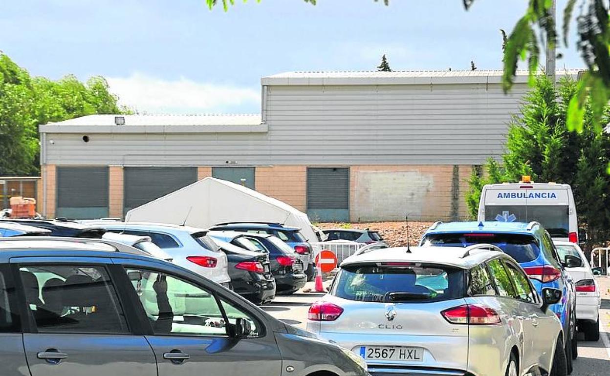 La Policía controló en Calahorra que solo las personas con cita acudiesen a los test