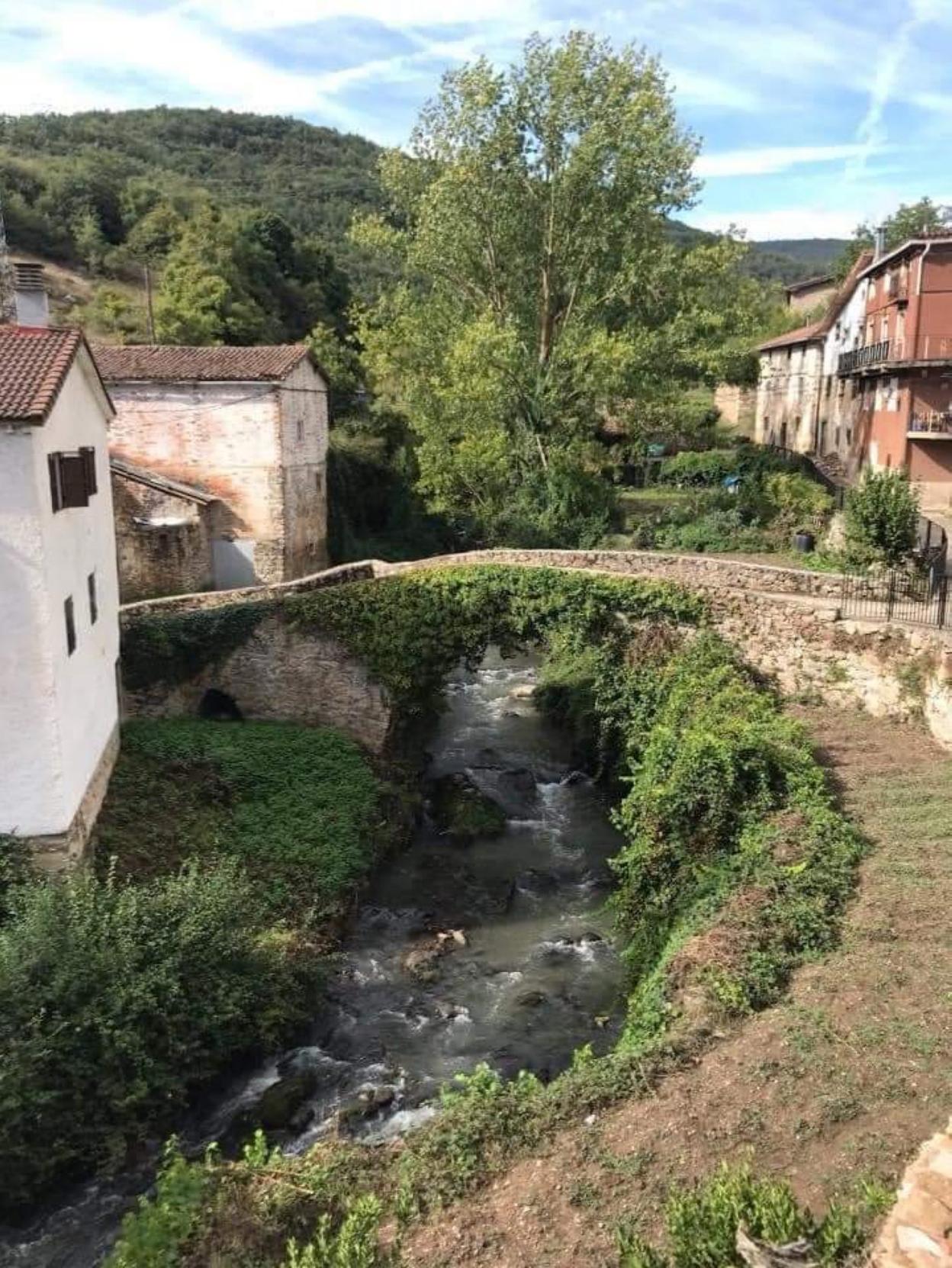 Puente sobre el río Iregua en Villanueva de Cameros. 