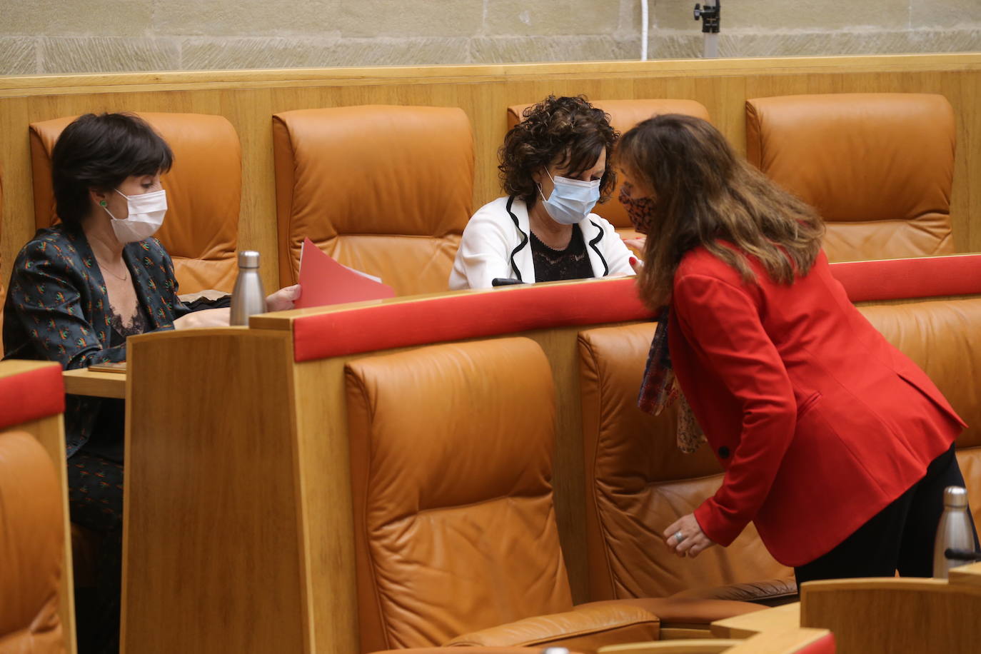 Celebración del pleno de septiembre en el Parlamento riojano.