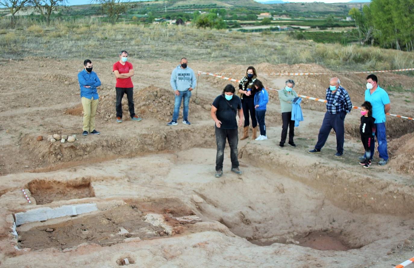Una visiata al yacimiento romano de La Morlaca de Villamediana, que data de entre los siglos III y IV.