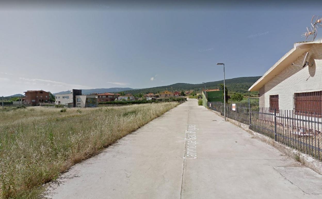 Zona en la que se ha origiinado el fuego. 