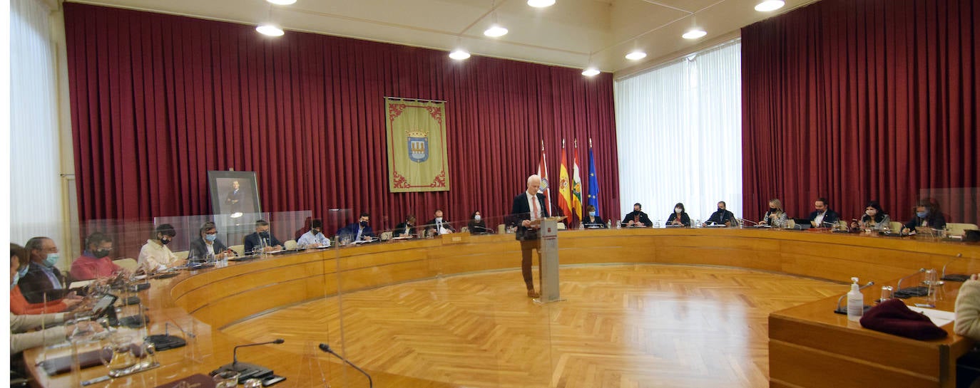 Intervención del alcalde de Logroño en el pleno.