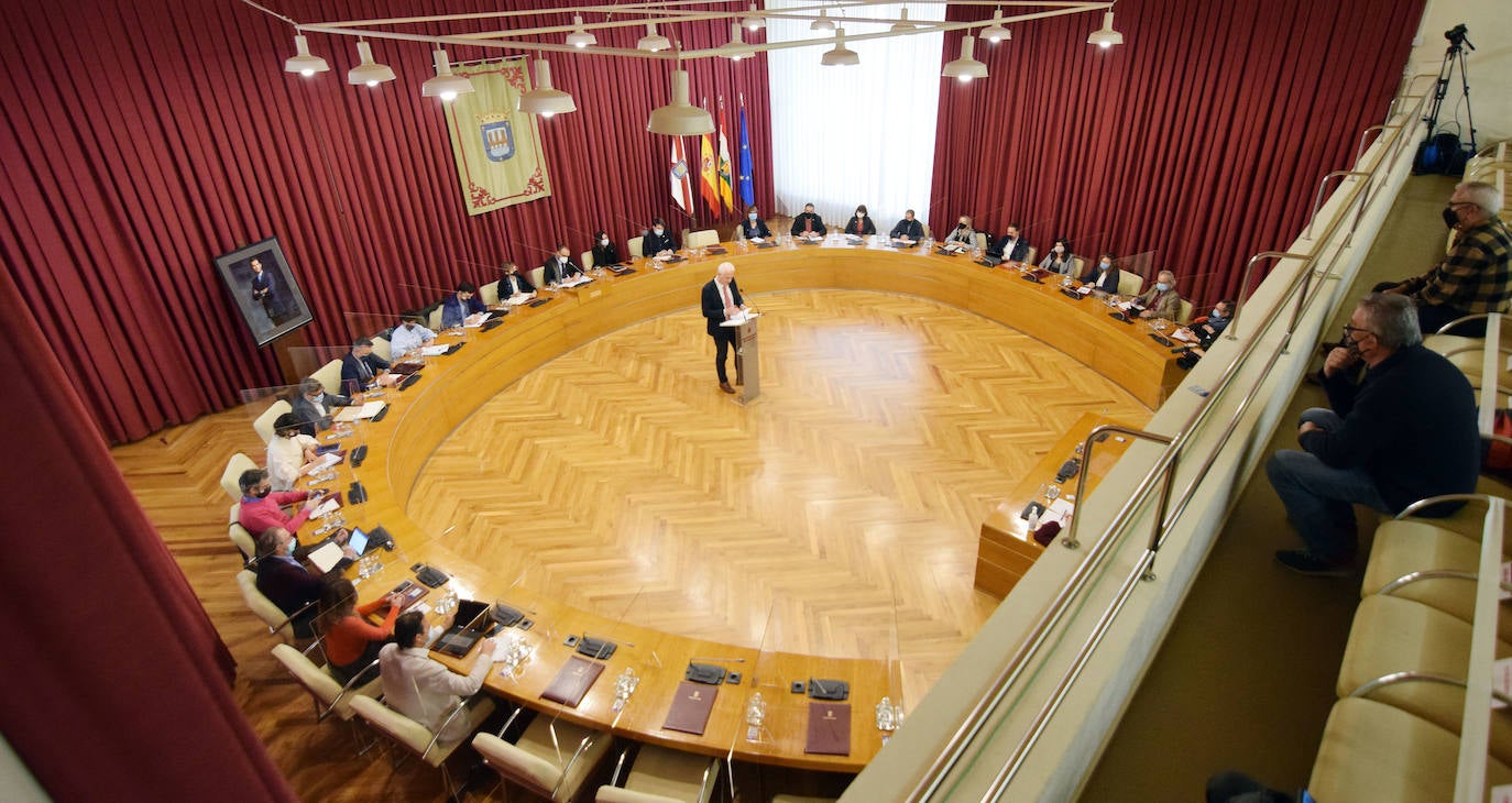 Intervención del alcalde de Logroño en el pleno.