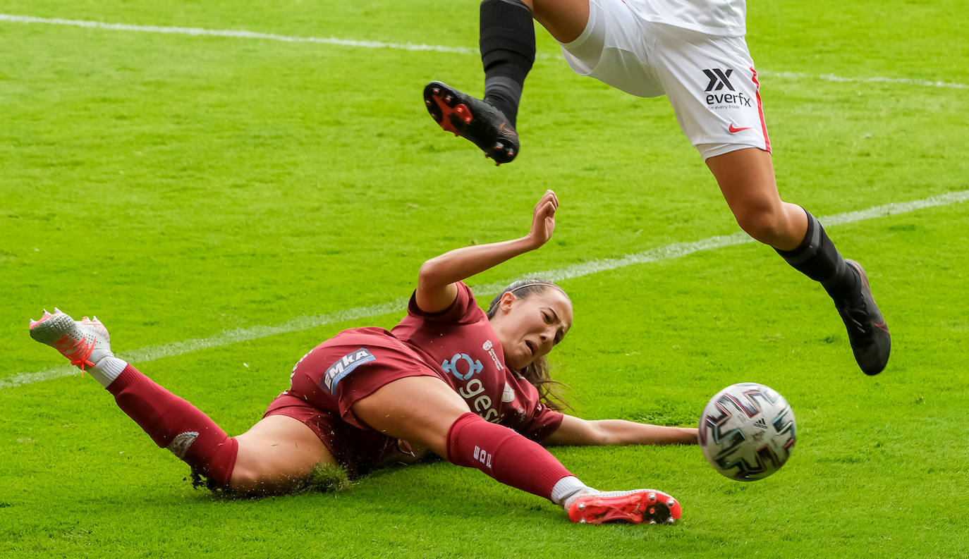 Las riojanas han sumado su primer punto de la temporada ante el bloque hispalense