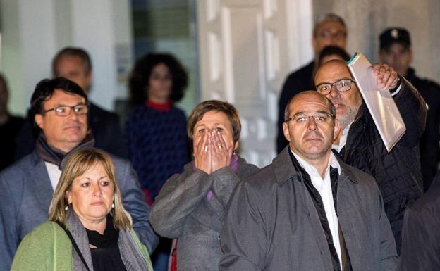 Lluís Corominas, Lluís Guinó, Anna Simó y Ramona Barrufet (dcha a izq). 