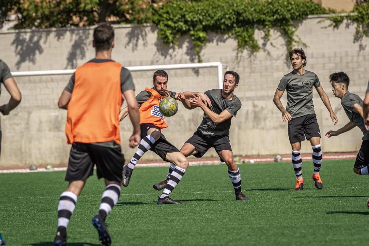 Entrenamiento en El Mazo. 